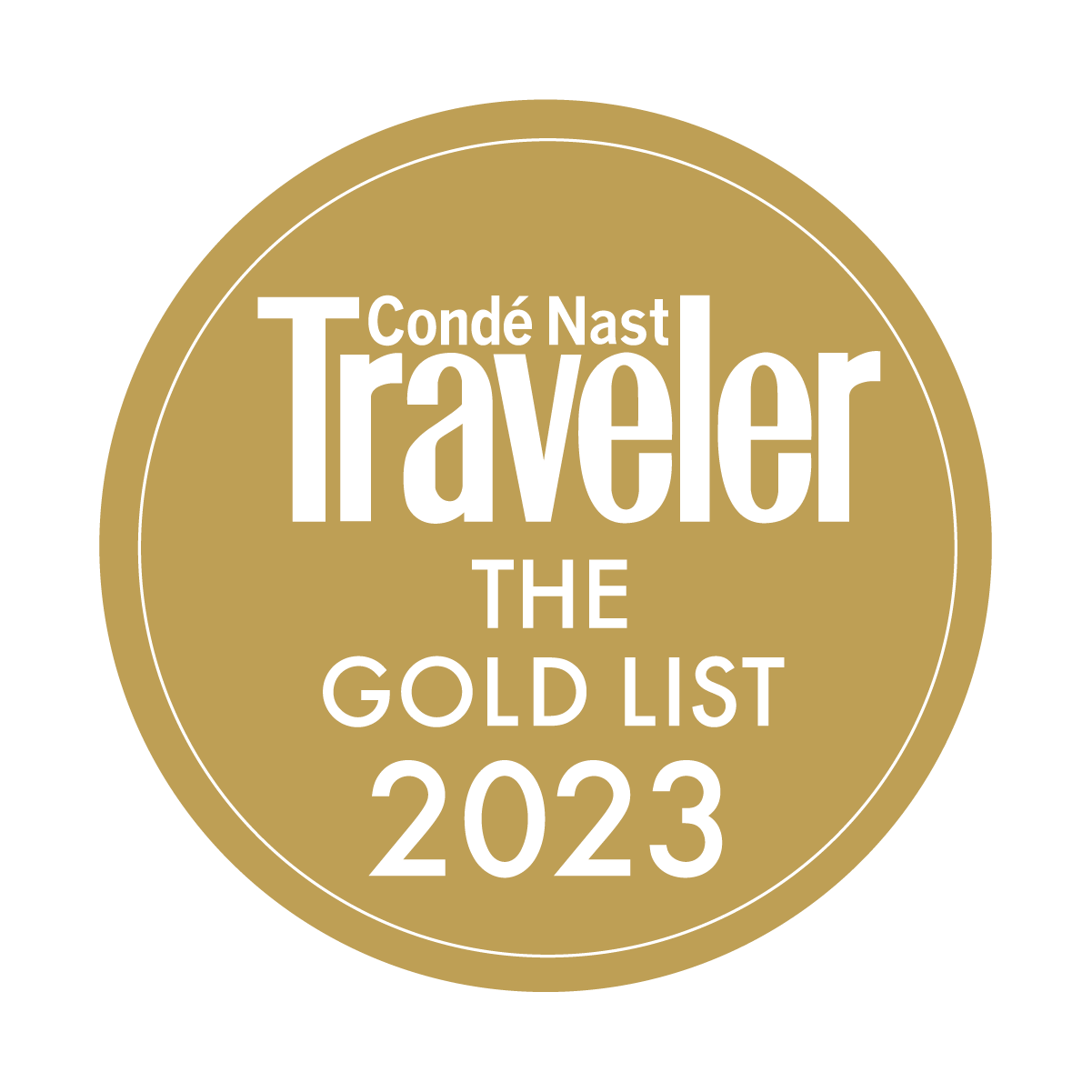 2023 Conde Nast Traveler Gold List logo